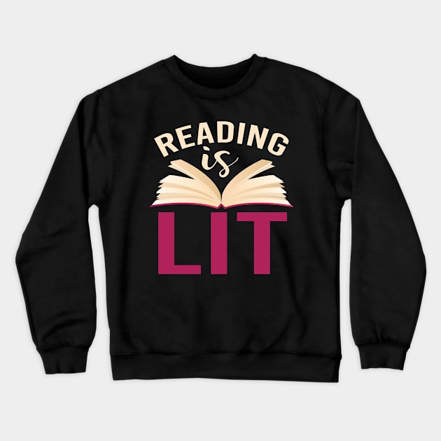 Funny Librarian Gift Book Reader Reading Crewneck Sweatshirt by ShirtsShirtsndmoreShirts